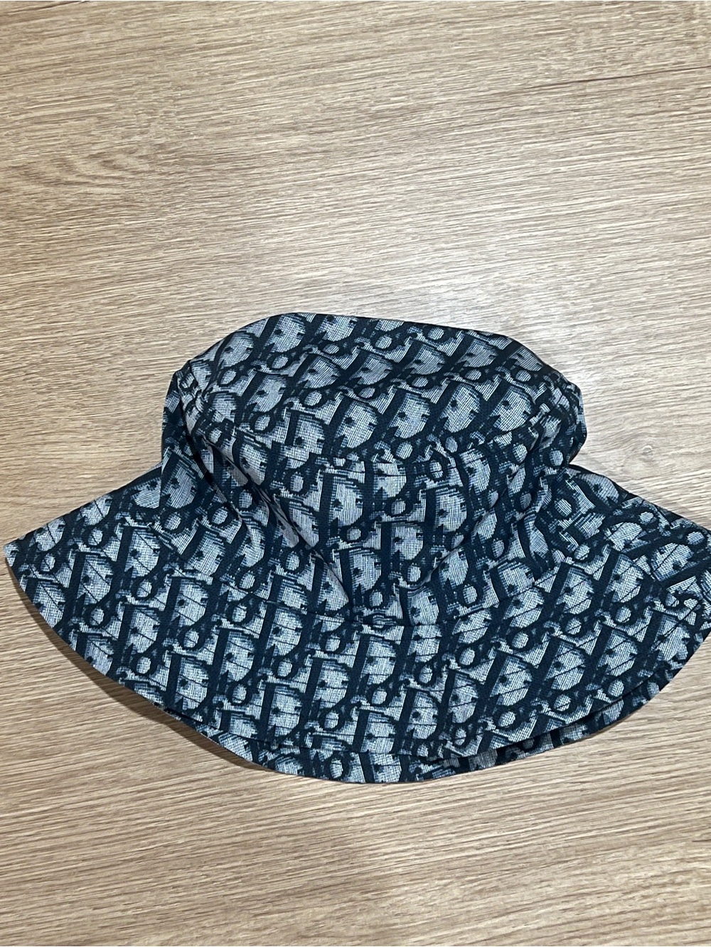 Dior Kids Blue Monogram Bucket Hat
